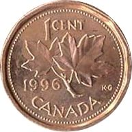 Canada 1 Cent Feuilles d\'Erable 1995