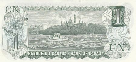 Canada 1 Dollar - Elizabeth II - Rivière d\'Ottawa - Parlament - 1973