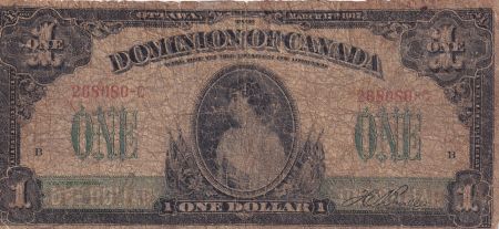 Canada 1 Dollar - Princesse Patricia Ramsey - Parlement - 1917 - P.32a