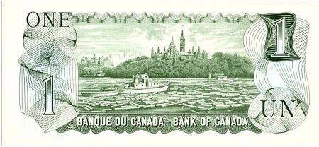 Canada 1 Dollar, Elizabeth II - Bateaux - 1973