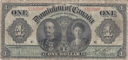 Canada 1 Dollar Conte et contesse de Grey - 1911 - P.27a