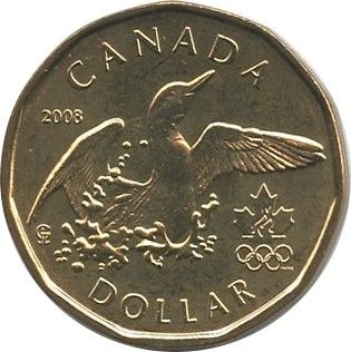 Canada 1 Dollar Lucky Loonie 2008