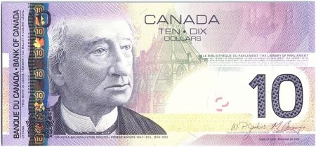 Canada 10 Dollars Sir J.A. Macdonald - Mémorial 2005-2009