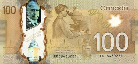 Canada 100 Dollars Sir R. Borden - Insuline - 2011