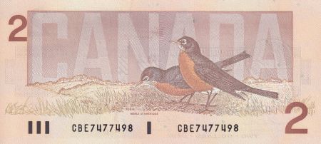 Canada 2 Dollars - Elisabeth II - Oiseaux - 1986 - P.94c