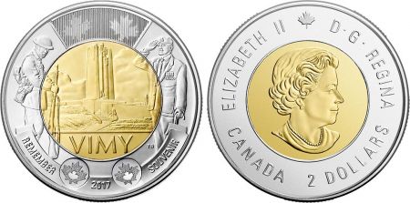 Canada 2 Dollars - Vimy - 2017 - Bimétal