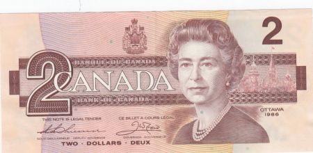 Canada 2 Dollars Elisabeth II - 1986 - P.94b - SUP Série BGW