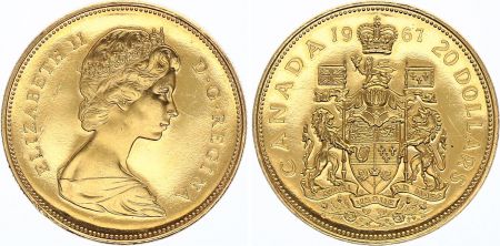 Canada 20 Dollars Elisabeth II - Confédération - 1967 - Or