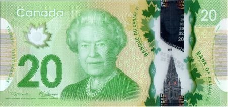 Canada 20 Dollars Elisabeth II - Monument - Polymer 2012