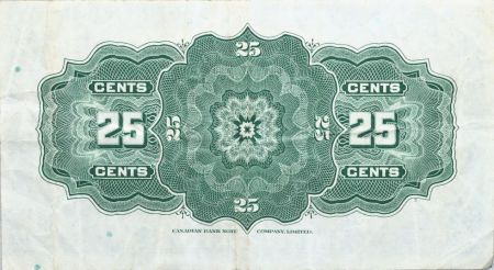 Canada 25 Cent Britannia - 1923 - Série D