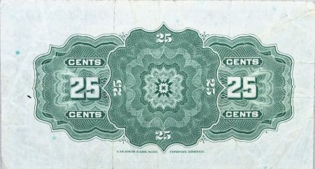 Canada 25 Cent Britannia - 1923 - Série E