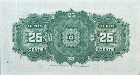 Canada 25 Cent Britannia - 1923 - Série H