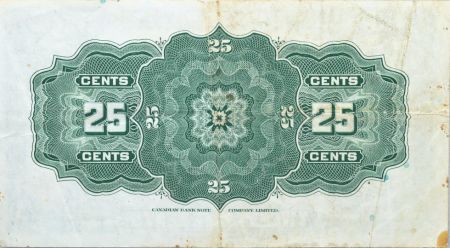 Canada 25 Cent Britannia - 1923 - Série K