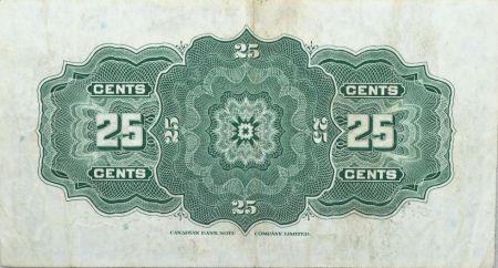 Canada 25 Cent Britannia - 1923 - Série L