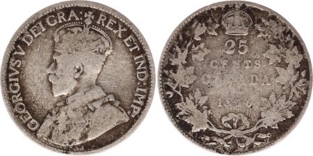 Canada 25 Cents 1916 - George V - Argent