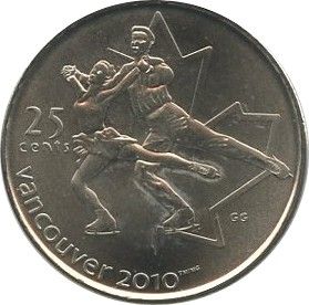 Canada 25 Cents Jeux de Vancouver 2008