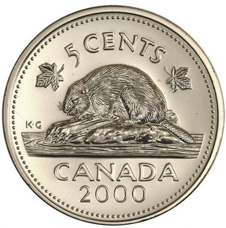 Canada 5 Cents Elisabeth II - Castor 2000