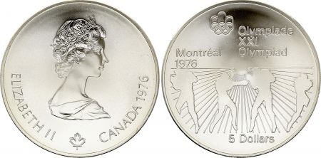 Canada 5 Dollars, JO de Montréal 1976 - Boxe - 1976