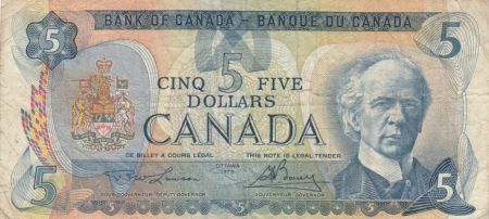 Canada 5 Dollars Sir Wilfried Laurier - 1979 - P.92 - TB