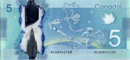 Canada 5 Dollars Sir Wilfried Laurier - Polymer - 2013 (2016)