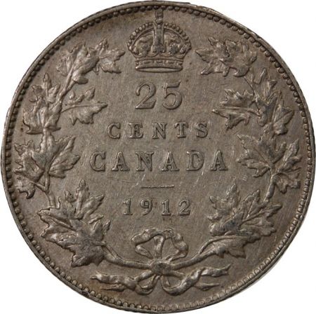 Canada CANADA  GEORGES V - 25 CENTS 1912