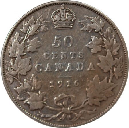 Canada CANADA  GEORGES V - 50 CENTS 1916