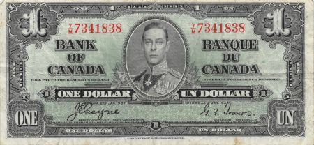 Canada CANADA  GEORGES VI - 1 DOLLAR 02-01-1937
