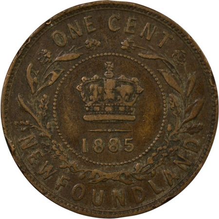 Canada CANADA, TERRE NEUVE, VICTORIA - 1 CENT 1885 LONDRES