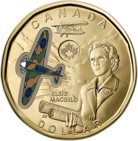 Canada Elsie Macgill - 1 Dollar Couleur 2023