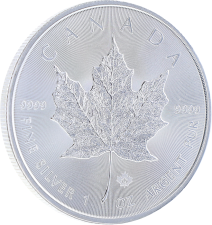 Canada MAPLE LEAF - 1 Once Argent 2014 - 5 Dollars