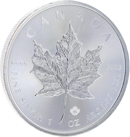 Canada MAPLE LEAF - 1 Once Argent 2015 - 5 Dollars