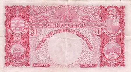 Caraïbes Britannique 1 Dollar Elisabeth II - 1958 Série B3