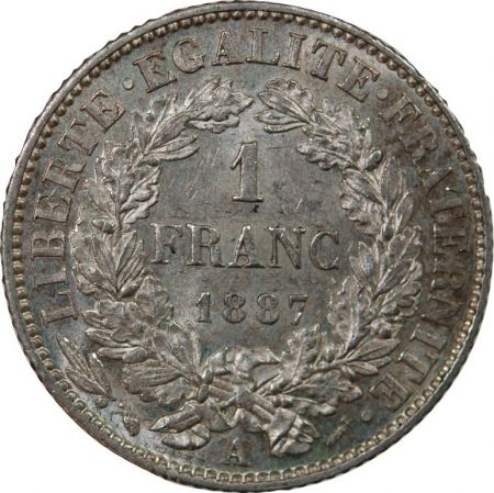 CERES - 1 FRANC ARGENT 1887 A PARIS