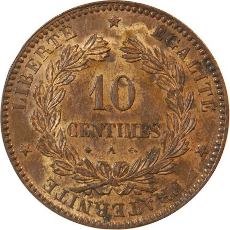 CERES - 10 CENTIMES 1871 A PARIS - Petit A