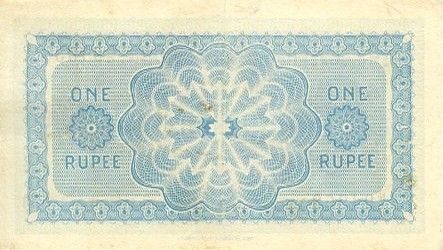Ceylan 1 Rupee Vert et bleu - 1936