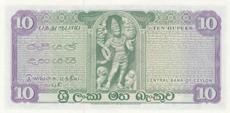 Ceylan 10 Rupees - Roi Parakkrama - 1975 - Neuf - P.74c