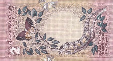 Ceylan 2 Rupees - Poisson, papillon, serpent  - 1979 - P.NEUF - P.83