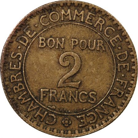 CHAMBRE DE COMMERCE - 2 FRANCS 1927