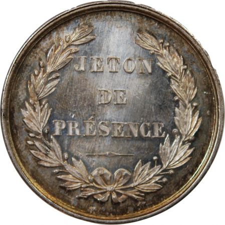 CHAMBRE DE COMMERCE DE LA ROCHELLE  JETON ARGENT poinçon Corne (après 1879)