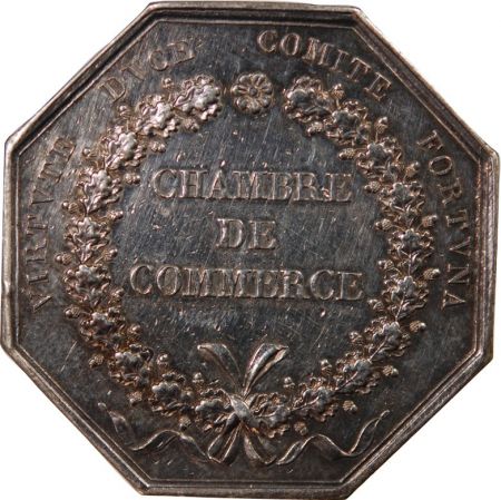 CHAMBRE DE COMMERCE DE LYON - JETON ARGENT poinçon Lampe (1832-1841)