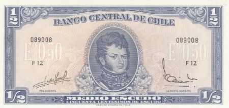 Chili ½ Escudo 1970 - Bernardo O\'Higgins, Explorateurs à cheval