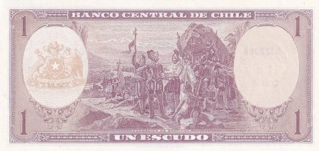 Chili 1 Escudo - Arturo Prat - ND (1964) - Série Q.23 - P.136