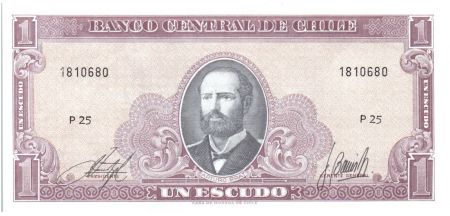 Chili 1 Escudo 1964 - Arturo Prat, Explorateurs - P.25