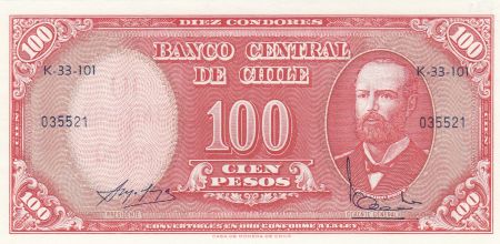 Chili 10 Centesimos de Escudo 1961 / 100 Pesos - Arturo Prat