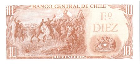 Chili 10 Escudos 1967-1976 - J.M. Balmaceda, cavalerie - A.19