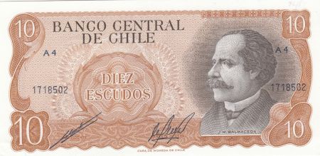 Chili 10 Escudos 1976 - J.M. Balmaceda, cavalerie