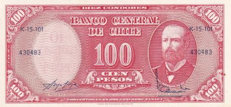 Chili 100 Escudos - Arturo Prat - ND (1960) - P.127