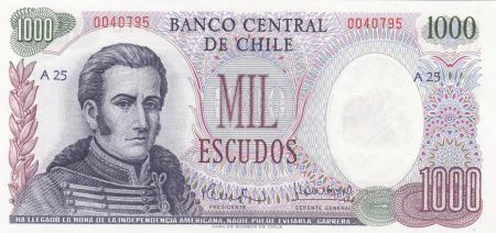 Chili 1000 Escudos 1976 - J.M. Carrera, Maison