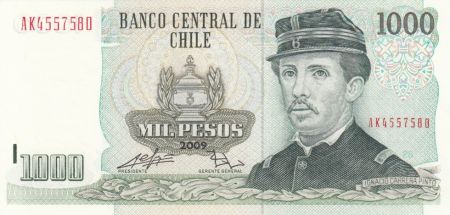 Chili 1000 Pesos - I. Carrera Pinto - Monument des héros Chiliens - 2009