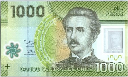 Chili 1000 Pesos I. Carrera Pinto -  2014 Polymer
